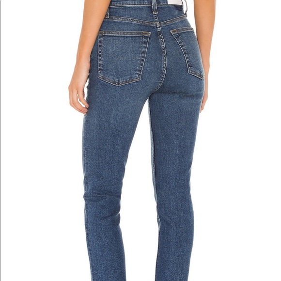 RE/DONE Ultra HighRise Ankle Crop, 26 Medium Fade - Picture 4 of 7